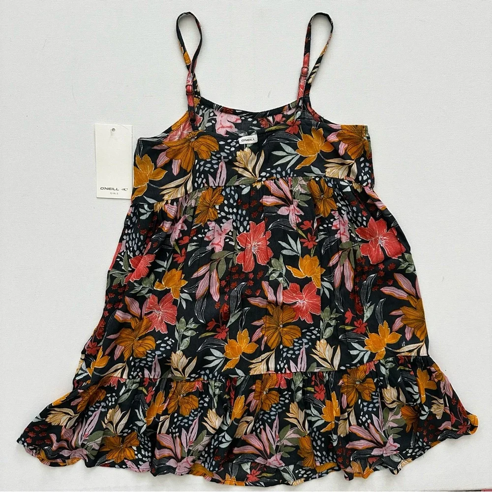 O’Neill Girl's Haylee Printed Dress Size S - Picture 9 of 12
